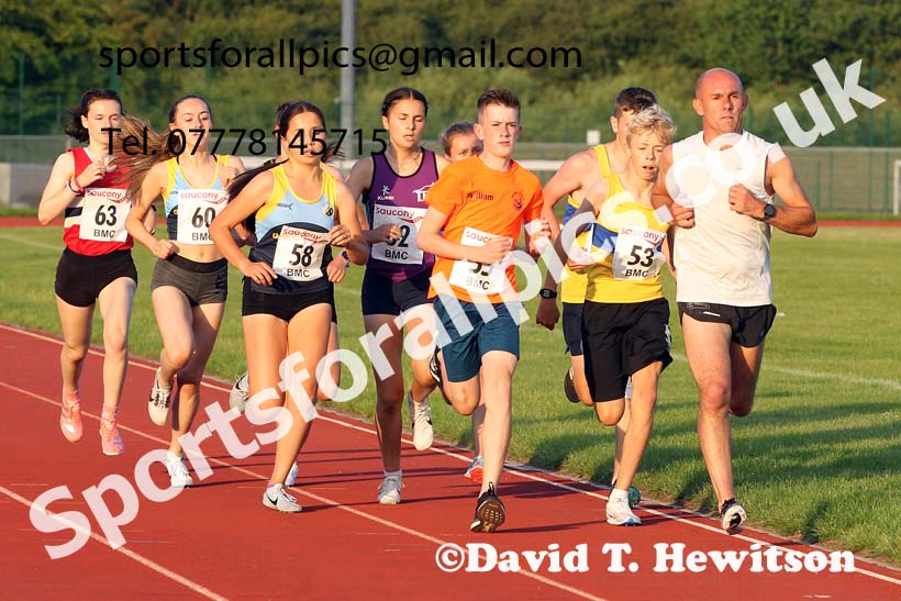 BMC 1500 metres, BMC, Chester le Street, July 19th. Photo: David T. Hewitson/Sports for All Pics
